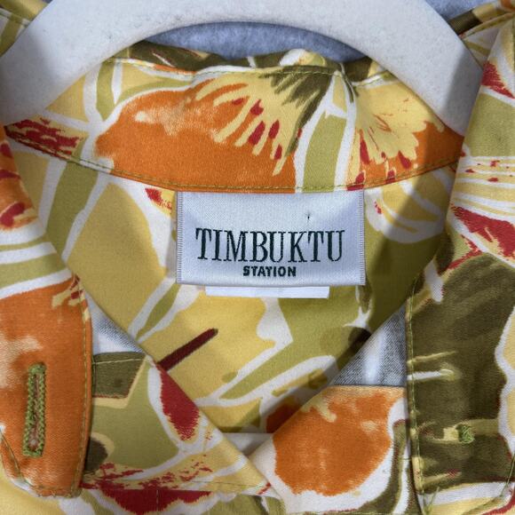 VTG Timbuktu Jacket Small Floral Cotton Stretch Maximalist Autumn Granny Cottage - Picture 4 of 10